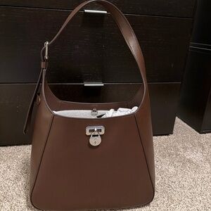 Ralph lauren Large Tanner bag in brown leather